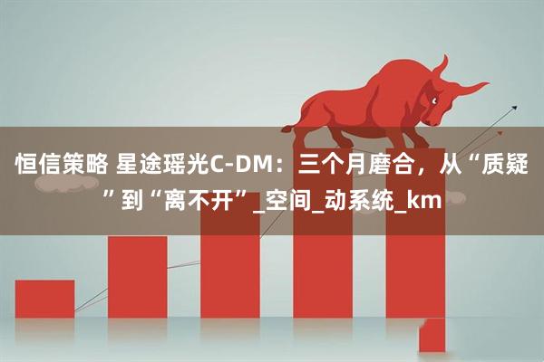 恒信策略 星途瑶光C-DM：三个月磨合，从“质疑”到“离不开”_空间_动系统_km