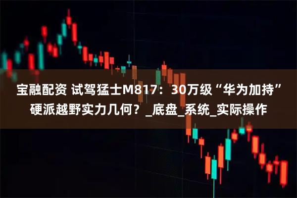 宝融配资 试驾猛士M817：30万级“华为加持”硬派越野实力几何？_底盘_系统_实际操作