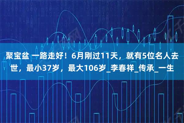 聚宝盆 一路走好！6月刚过11天，就有5位名人去世，最小37岁，最大106岁_李春祥_传承_一生